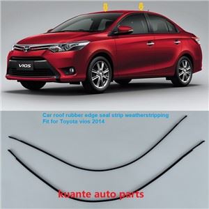 แถบซีลขอบหลังคารถแบบยางสำหรับ Toyota Vios 2014