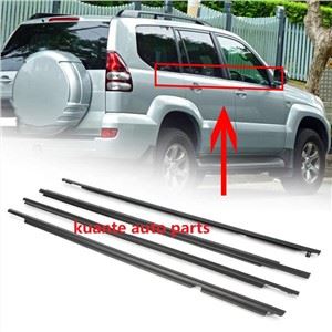 WeatherStrips Door Belts ทดแทนสำหรับ Toyota Land Cruiser Prado & Lexus GX 470 2003 2004 2005 2006 2007 2008 2009 ด้านหน้าและด้านหลัง L+R